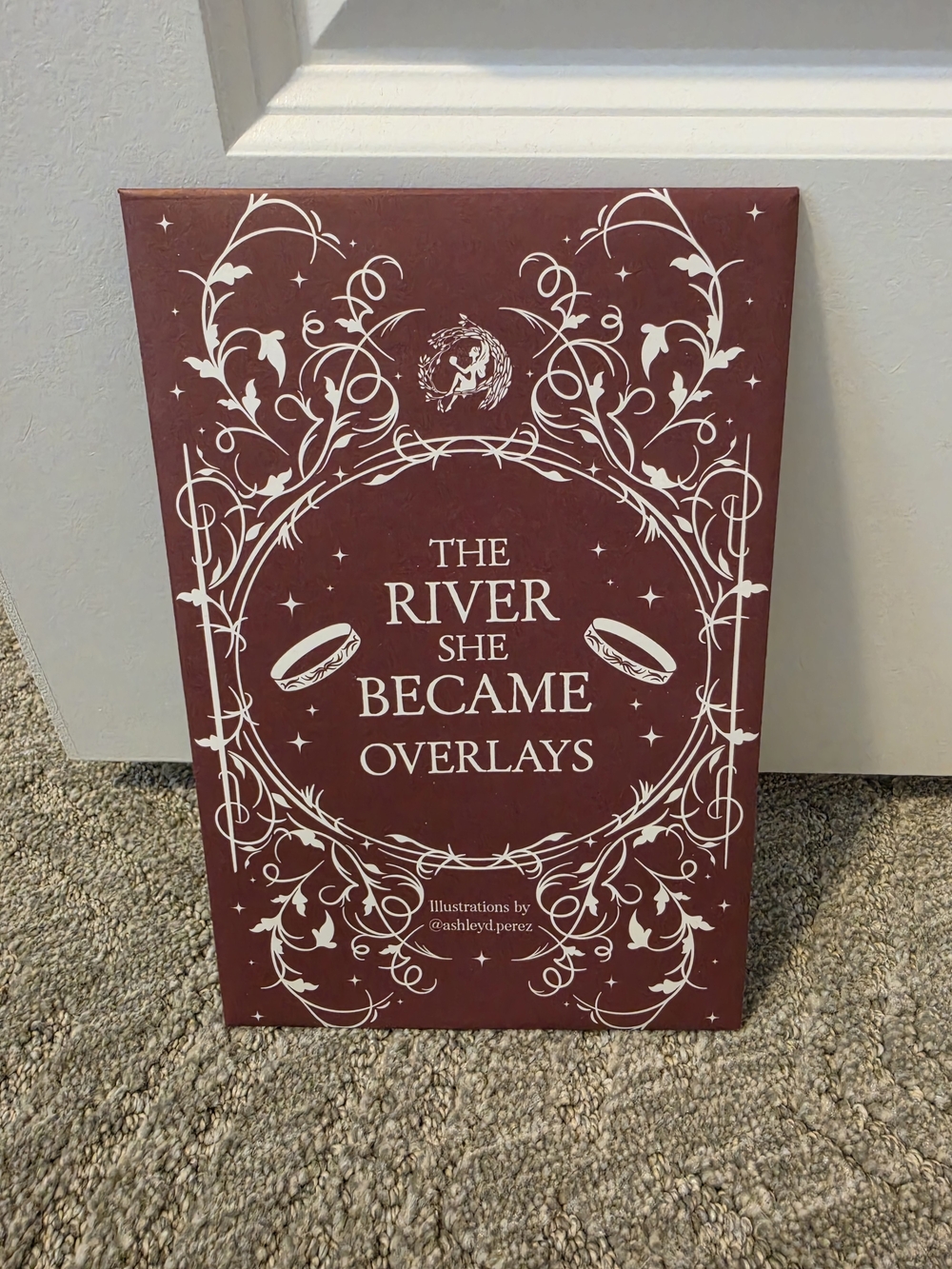 The River She Became Overlays - Decorative Overlay Set (Burgundy)